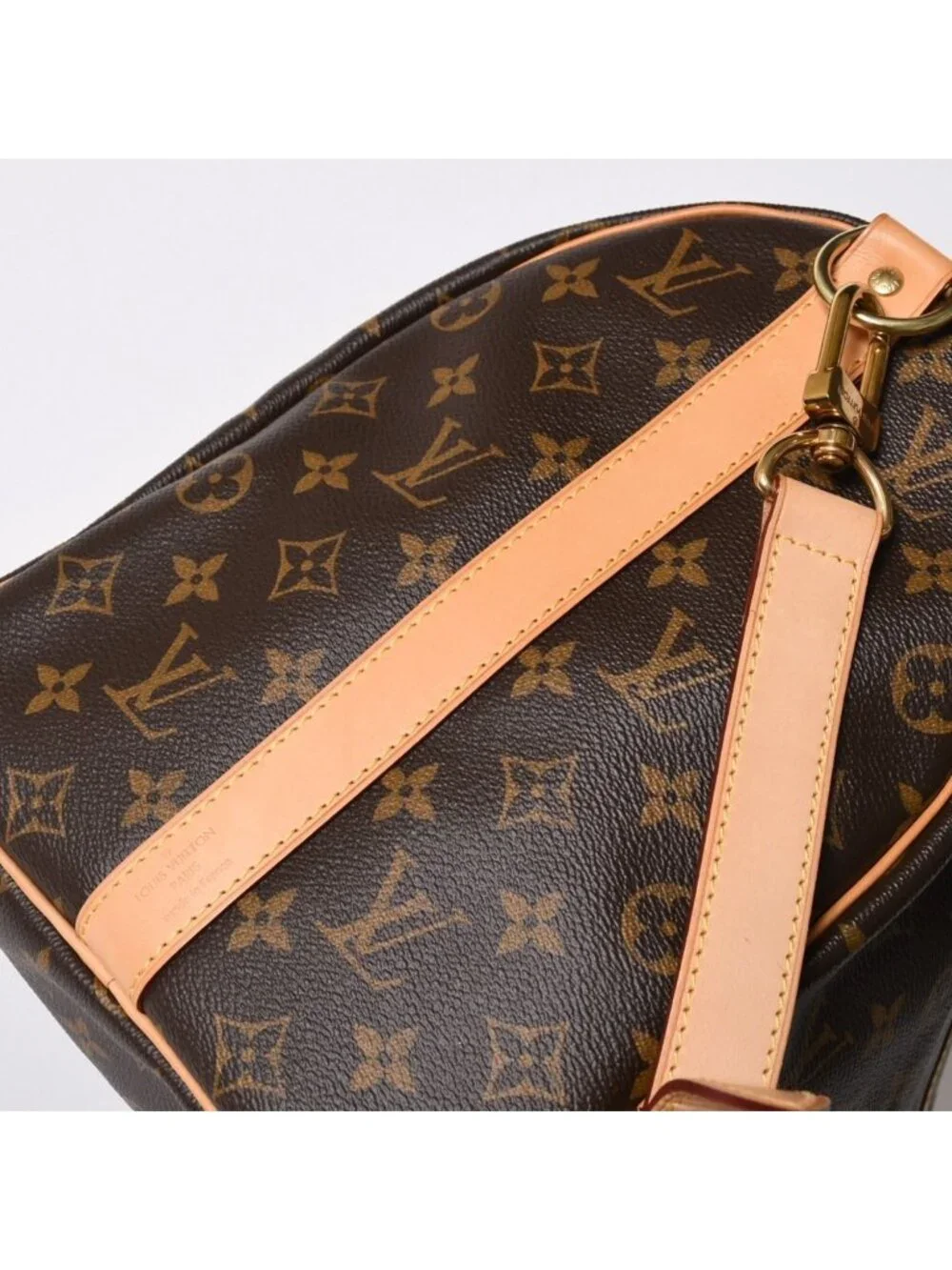 Louis Vuitton Boston Bag Keepall Bandouliere 45 Monogram Brown Gold